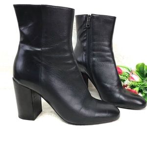 TIFFI BY DANIELE DENTICI BLACK LEATHER BOOTS SZ
